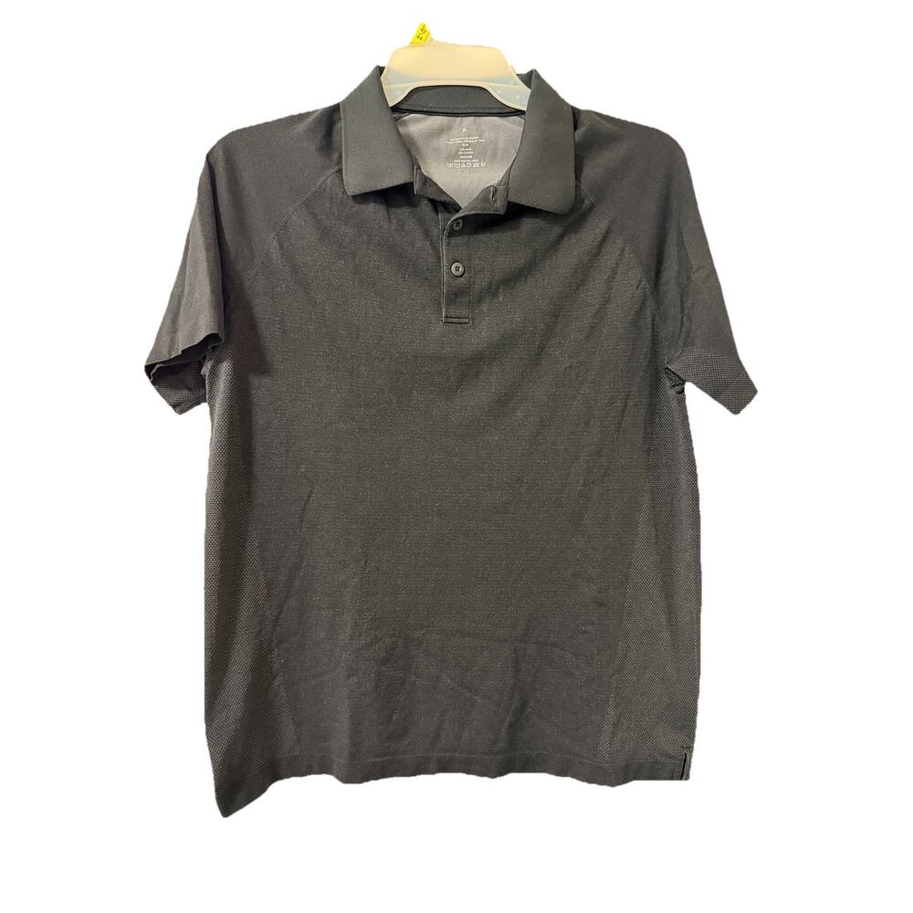 Fabletics Men’s Medium Black Polo Shorts Sleeve Golf Shirt